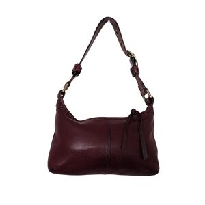 Elegant Burgundy Leather Shoulder Bag